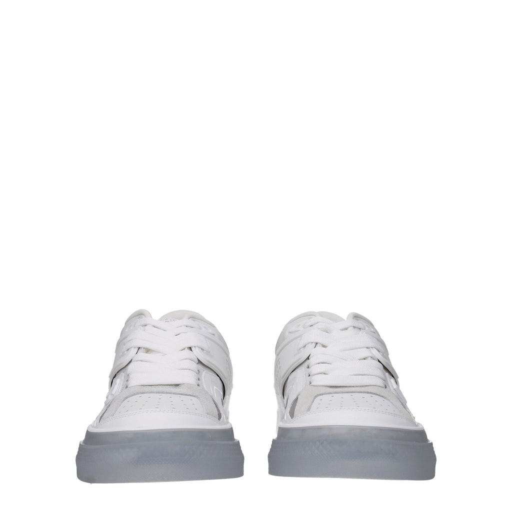 Dolce & Gabbana White Leather Low Top Sneakers Dolce & Gabbana