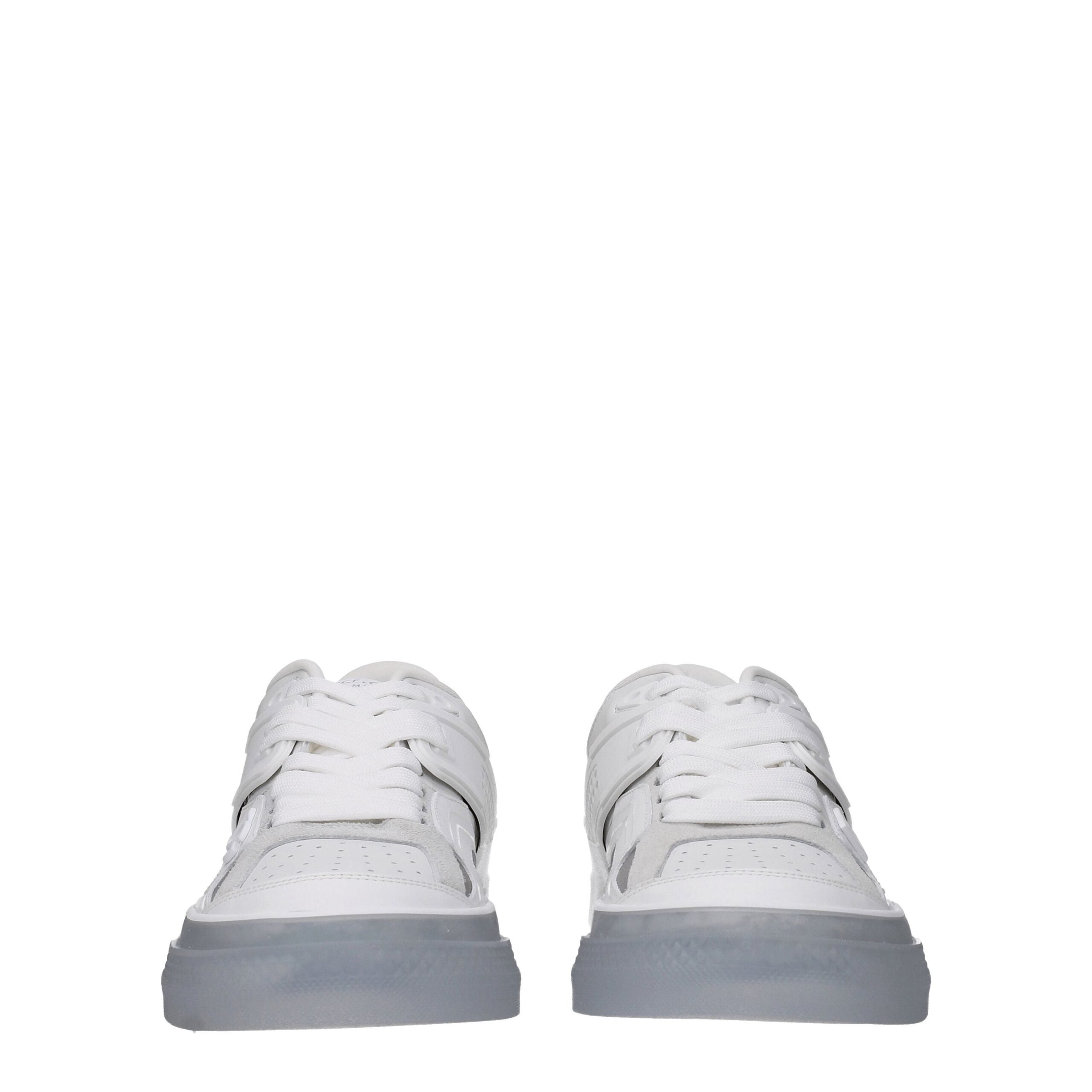 Dolce & Gabbana White Leather Low Top Sneakers Dolce & Gabbana