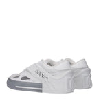 Dolce & Gabbana White Leather Low Top Sneakers Dolce & Gabbana
