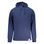 Blue cotton men's sweatshirt by Rifle featuring a comfortable fit and casual style, shown in a front view.