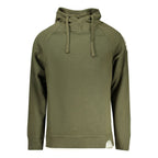 Green Rifle Cotton Men's Sweatshirt with a relaxed fit, featuring the brand's logo on the front and ribbed cuffs and hem.