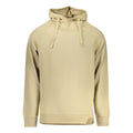 Beige Rifle men's cotton sweatshirt with a relaxed fit, featuring a round neckline and long sleeves.