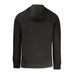 Black cotton men's sweatshirt by Rifle featuring a casual fit and minimal design, ideal for everyday wear.