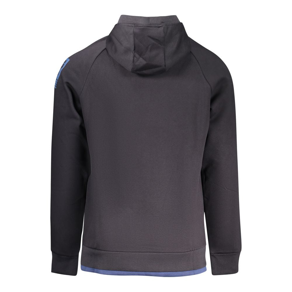 Rifle blue cotton men's sweatshirt with crew neckline and long sleeves, featuring a casual, comfortable fit.