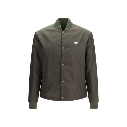 Prada Bicolor Nylon Bomber Prada