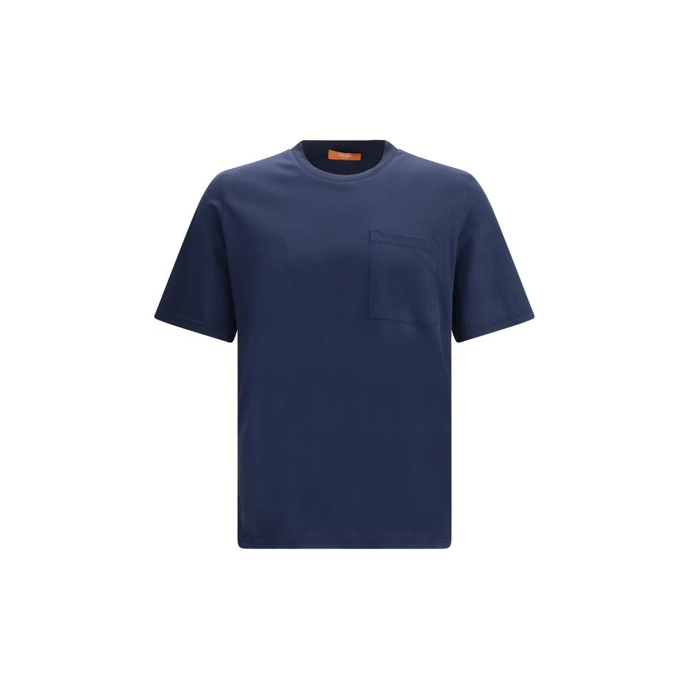 Cruna Blue Cotton T-Shirt Cruna