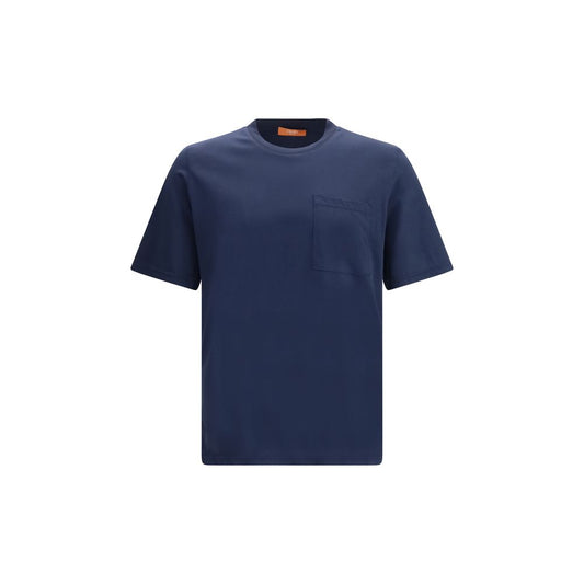 Cruna Blue Cotton T-Shirt Cruna