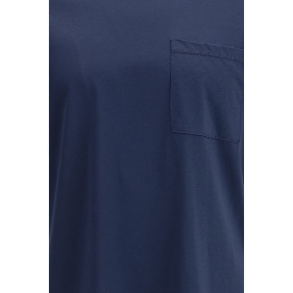 Cruna Blue Cotton T-Shirt Cruna