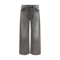 Golden Goose Gray Cotton Relaxed Fit Jeans Golden Goose