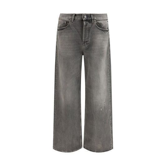 Golden Goose Gray Cotton Relaxed Fit Jeans Golden Goose