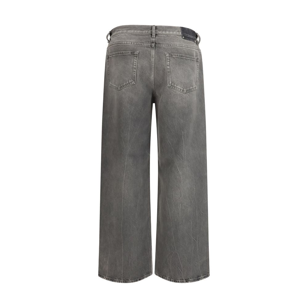 Golden Goose Gray Cotton Relaxed Fit Jeans Golden Goose