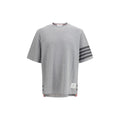 Thom Browne gray cotton sportswear item showcasing a comfortable, casual design with a clean, minimalist style.