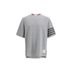 Thom Browne gray cotton sportswear item showcasing a comfortable, casual design with a clean, minimalist style.