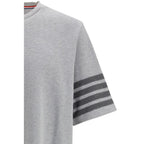 Thom Browne gray cotton sportswear featuring a comfortable, casual fit with classic design elements and subtle branding.