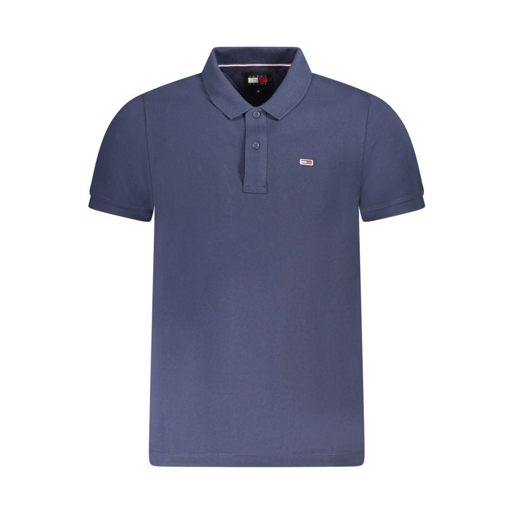 Tommy Hilfiger Blu Cotton Men Polo Shirt Tommy Hilfiger