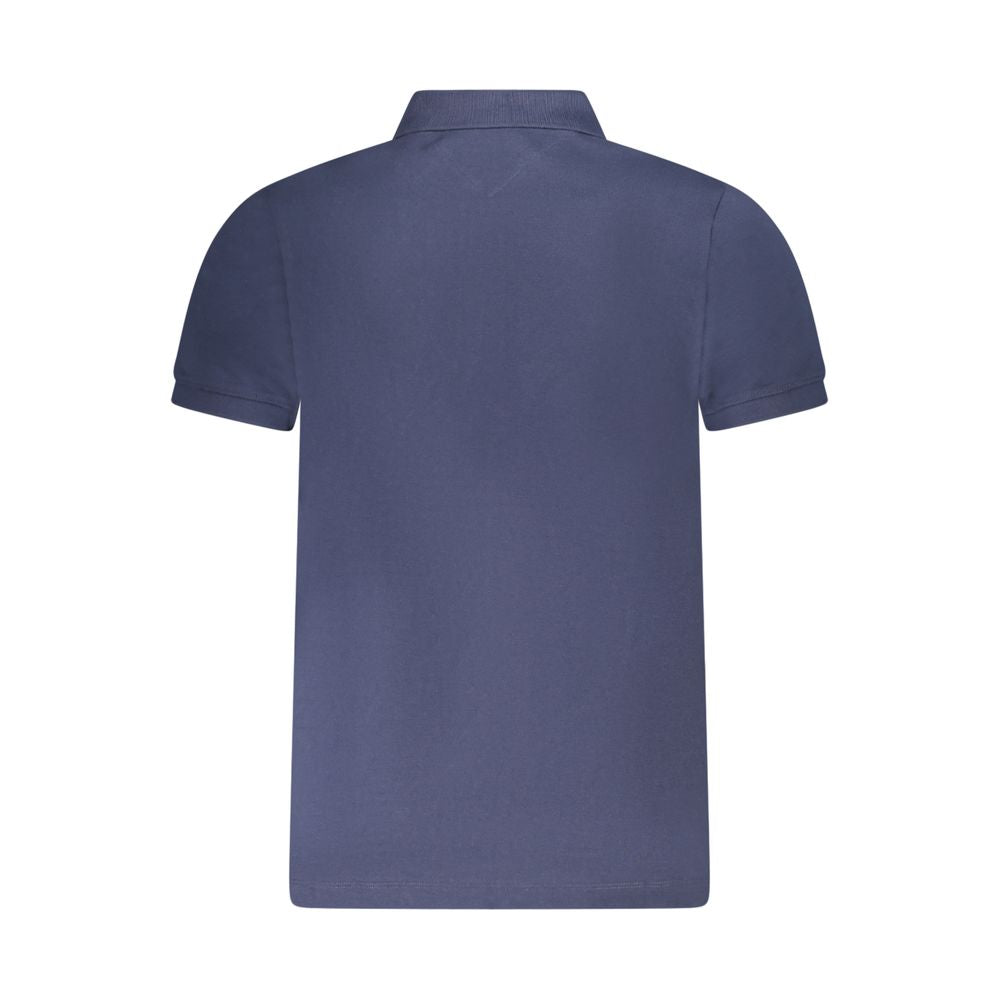 Tommy Hilfiger Blu Cotton Men Polo Shirt Tommy Hilfiger