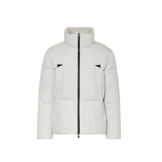 Herno Gray Polyester Coat Herno