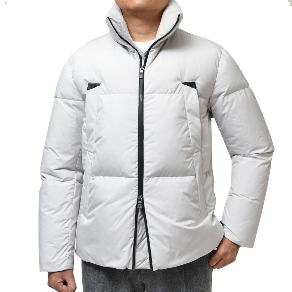 Herno Gray Polyester Coat Herno