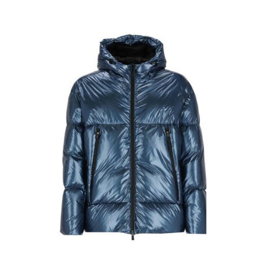 Herno Blue Polyamide Shell Jacket Herno