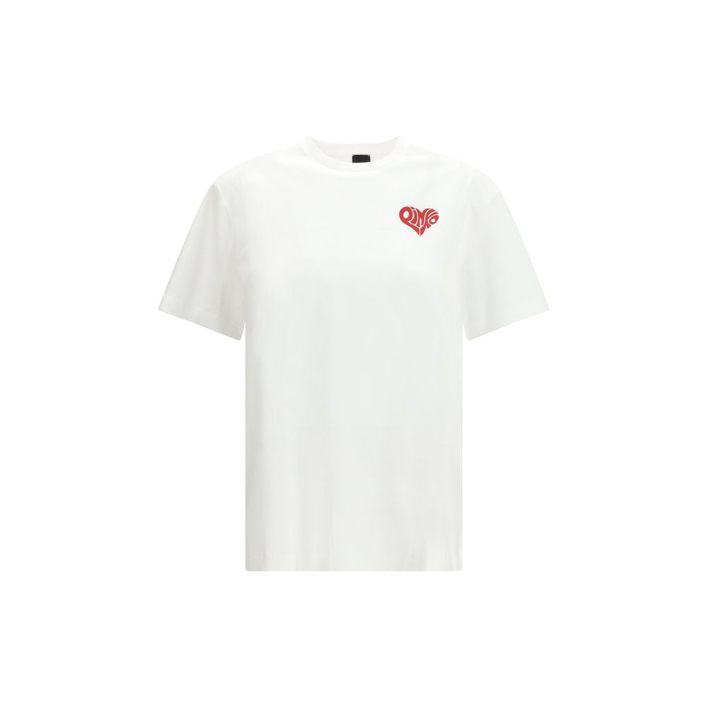 PINKO White Cotton T-Shirt PINKO