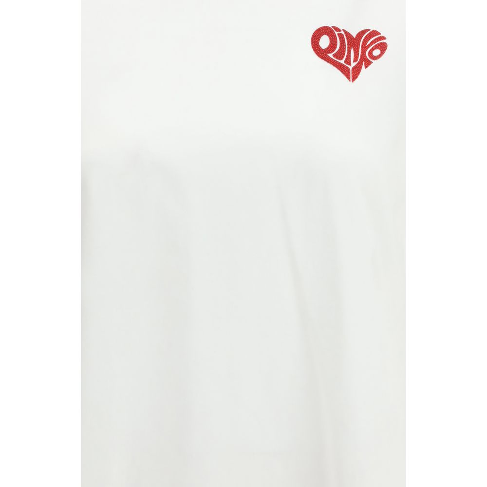 PINKO White Cotton T-Shirt PINKO
