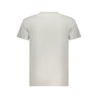Gray cotton men's T-shirt by Tommy Hilfiger with crew neckline and logo detail on front, casual and comfortable fit.