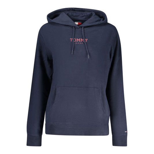 Tommy Hilfiger Blue Cotton Women's Hoodie Tommy Hilfiger