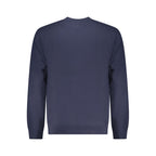 Blue cotton men's sweatshirt by Tommy Hilfiger with a classic crew neck and logo detail on the chest.