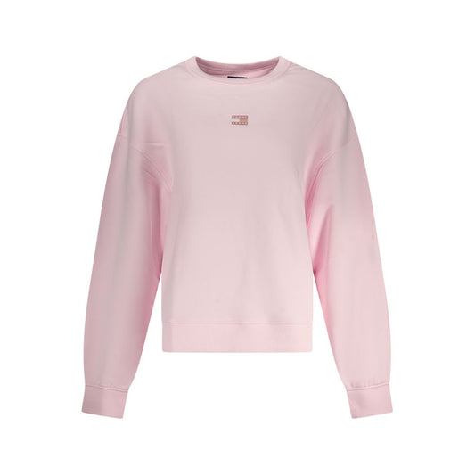 Tommy Hilfiger Pink Cotton Women Sweatshirt Tommy Hilfiger