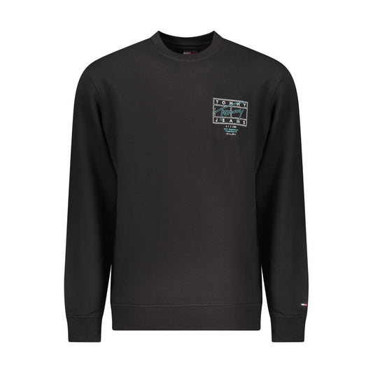 Tommy Hilfiger Black Cotton Men Sweatshirt Tommy Hilfiger
