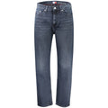 Tommy Hilfiger men's blue cotton jeans with classic five-pocket design and straight-leg fit.
