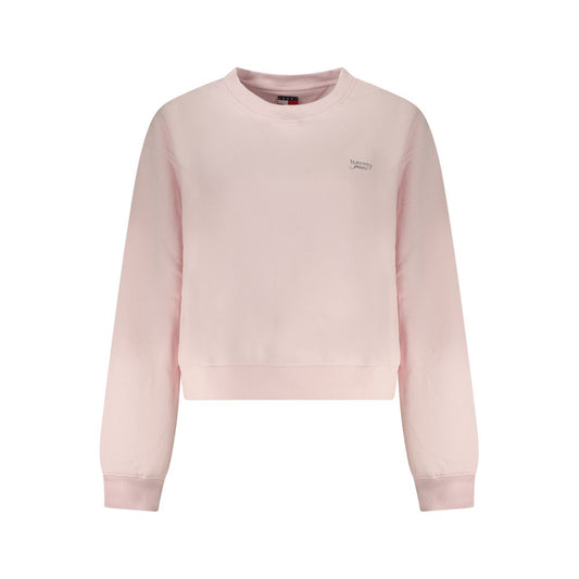 Tommy Hilfiger Pink Cotton Women Sweatshirt Tommy Hilfiger