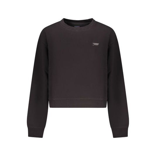 Tommy Hilfiger Black Cotton Women Sweatshirt Tommy Hilfiger