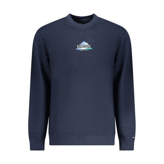 Tommy Hilfiger Blue Cotton Men Sweatshirt Tommy Hilfiger