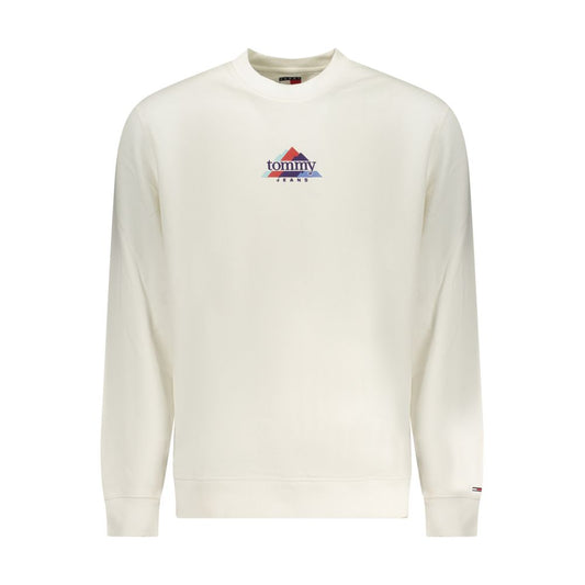 Tommy Hilfiger White Cotton Men's Sweatshirt Tommy Hilfiger