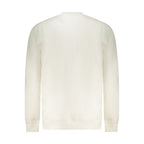 White cotton men's sweatshirt by Tommy Hilfiger, featuring a classic fit and logo detail on the front.
