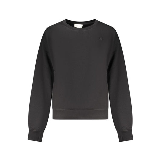Calvin Klein Black Cotton Women Sweatshirt Calvin Klein