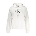 Calvin Klein Bianco cotton women's sweatshirt featuring a relaxed fit and classic design, suitable for casual wear.