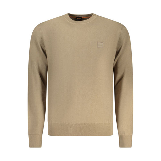 Hugo Boss Marrone Cotton Men Sweater Hugo Boss