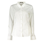 Guess Jeans Bianco Cotton Women Shirt Guess Jeans