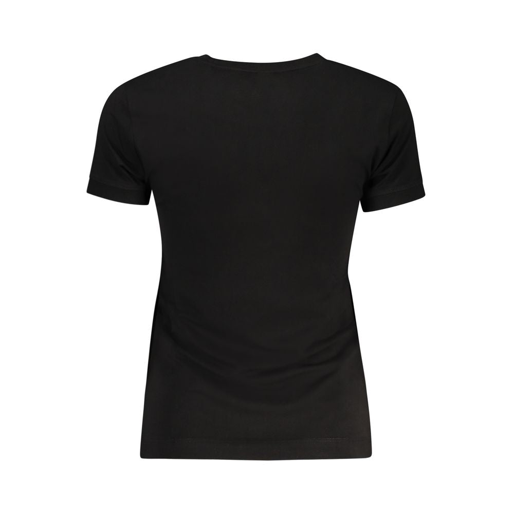 Guess Jeans Black Organic Cotton Women T-Shirt Guess Jeans