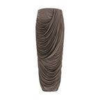 Magda Butrym Brown Copper Midi Skirt Magda Butrym
