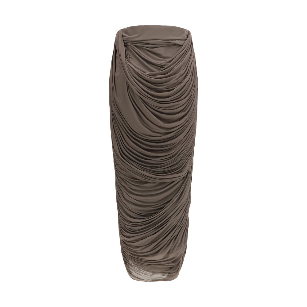 Magda Butrym Brown Copper Midi Skirt Magda Butrym