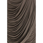 Magda Butrym Brown Copper Midi Skirt Magda Butrym