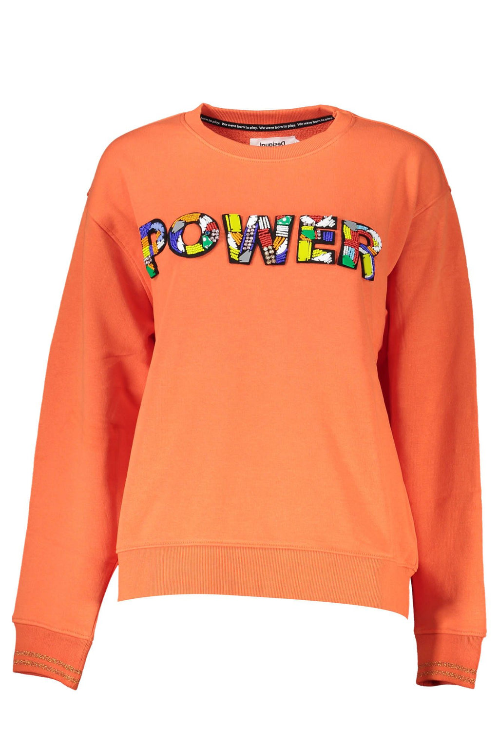 Desigual Orange Cotton Sweatshirt Desigual