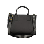 Twinset Nero cotton women’s tote bag with sleek black design and spacious interior, perfect for everyday use.