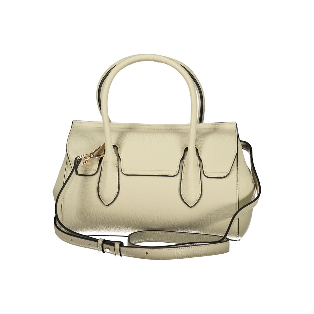 Twinset beige polyurethane women’s tote bag with sleek design and spacious interior, perfect for everyday use.