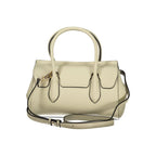 Twinset beige polyurethane women’s tote bag with sleek design and spacious interior, perfect for everyday use.