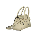 Twinset beige polyurethane women's tote bag with spacious interior and sturdy handles, stylish and versatile for everyday use.