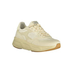Twinset beige polyurethane women's sneakers with white soles and sleek design, perfect for casual and trendy outfits.